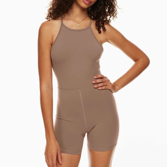Aritzia Wilfred Free Leila Romper - M Olive Green - Picture 9 of 10